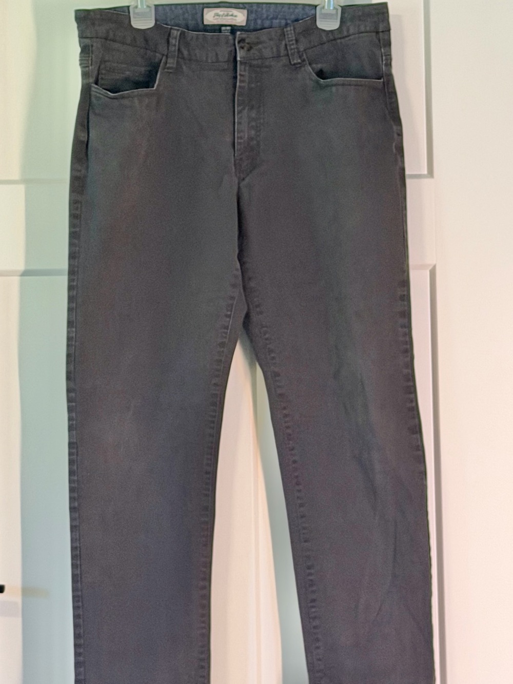 Flag & Anthem Dark Charcoal Chinos - Straight Fit 35/30